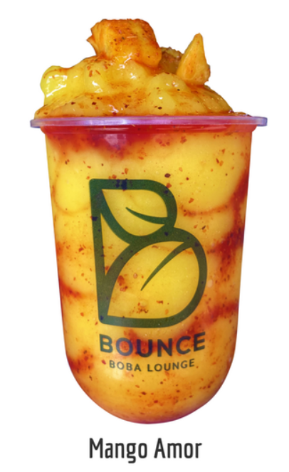 Mango Amor en un vaso de Bounce Boba Lounge