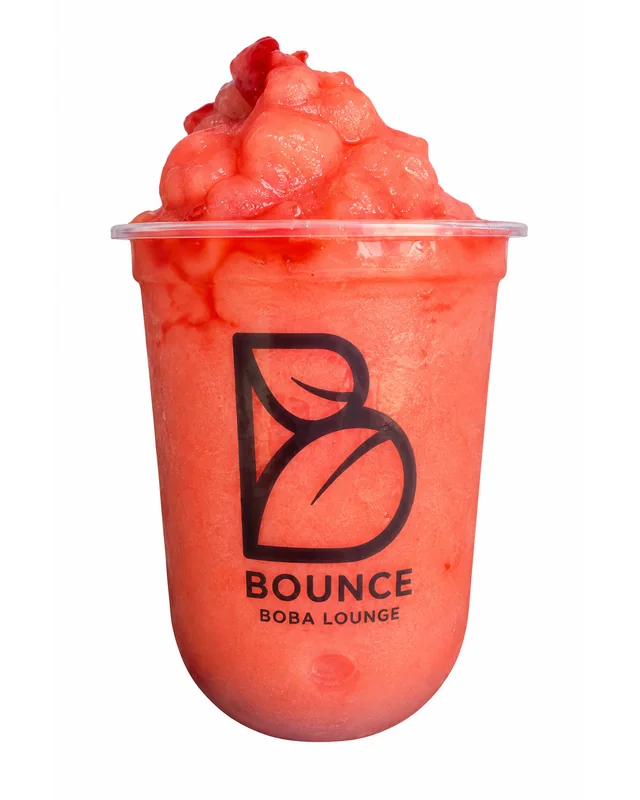 Peach Strawberry - Bounce Boba Lounge