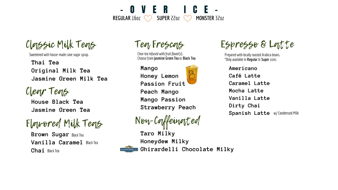 Original menu board 13